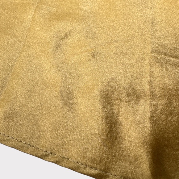 Vintage Yolanda Arche Silk Draped Open Back Gown, Size S, Gold - Picture 16 of 16